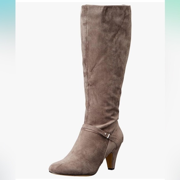 NWT Bella Vita Women's Sasha Tall Boot Grey Super Suede 7m - Picture 1 of 7